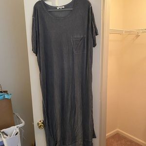 Umgee Gray T Shirt Dress